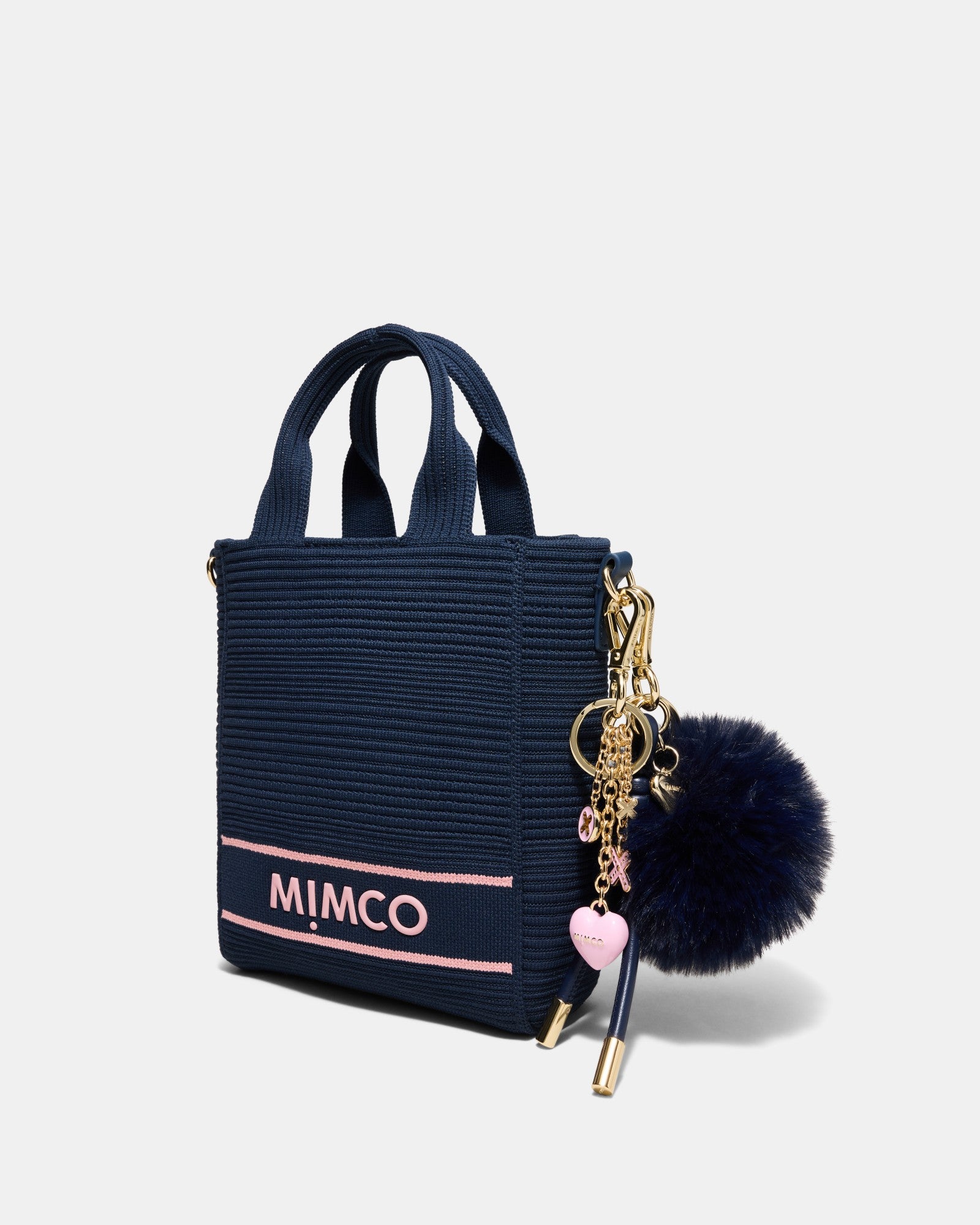 Fluffy Knot Bag Charm - Midnight