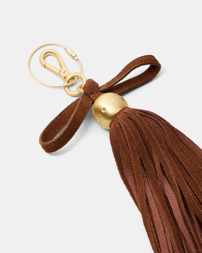 Luxe Tassel Bag Charm - TOFFEE