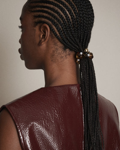 Ocelot Hair Tie - Tort