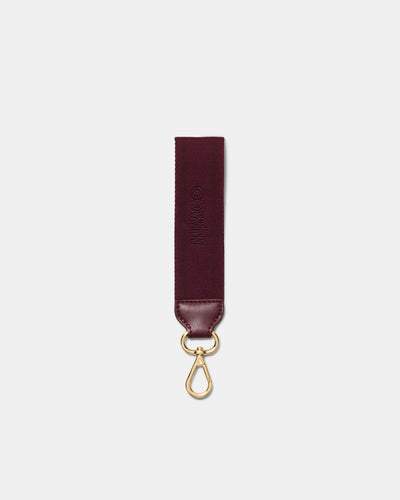 Multi Stripe Webbing Wrist Strap - Merlot