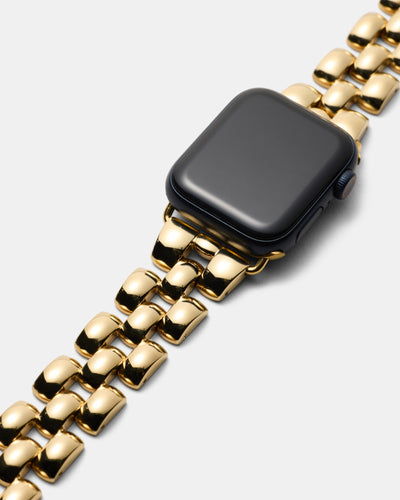 Bubble Link Watch Band - Gold