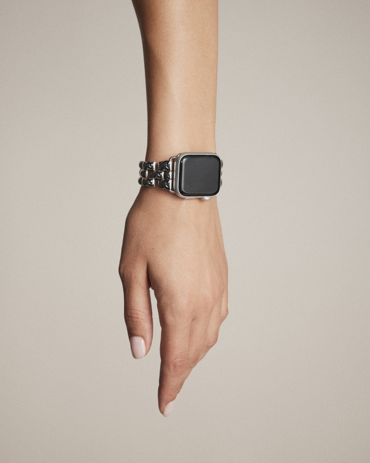 Bubble Link Watch Band - Silver