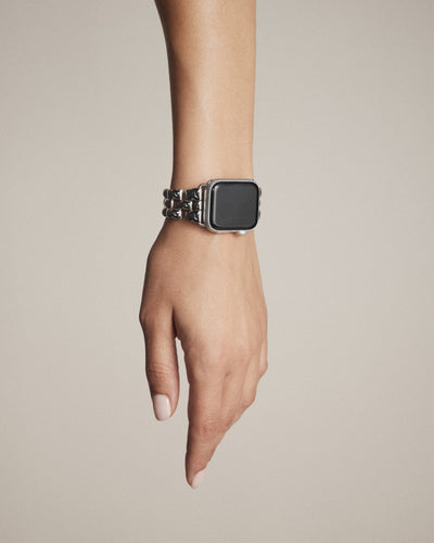 Bubble Link Watch Band - Silver
