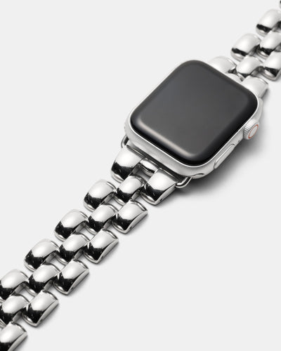 Bubble Link Watch Band - Silver