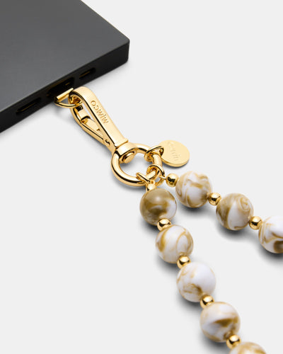 Lady M Phone Wrist Strap - Cream