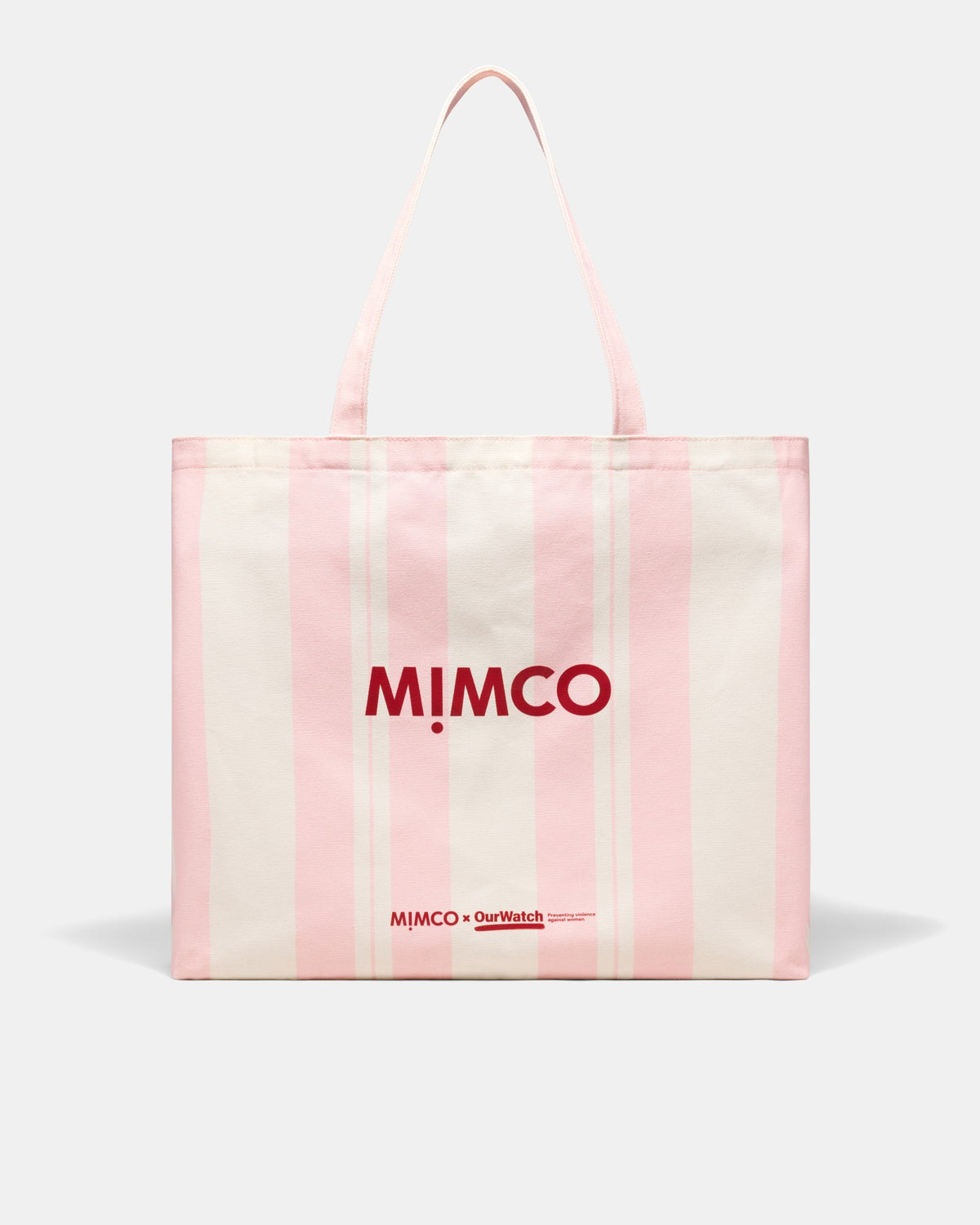 Mimco X Our Watch Tote Bag - Pink Stripe