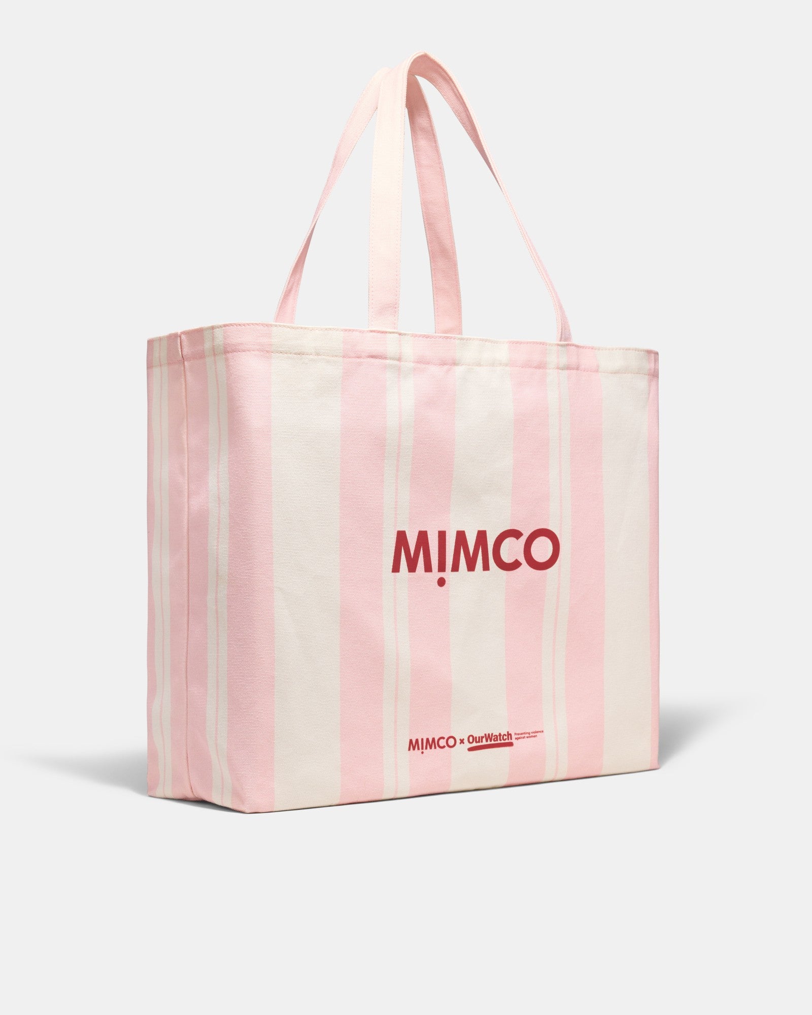 Mimco X Our Watch Tote Bag - Pink Stripe