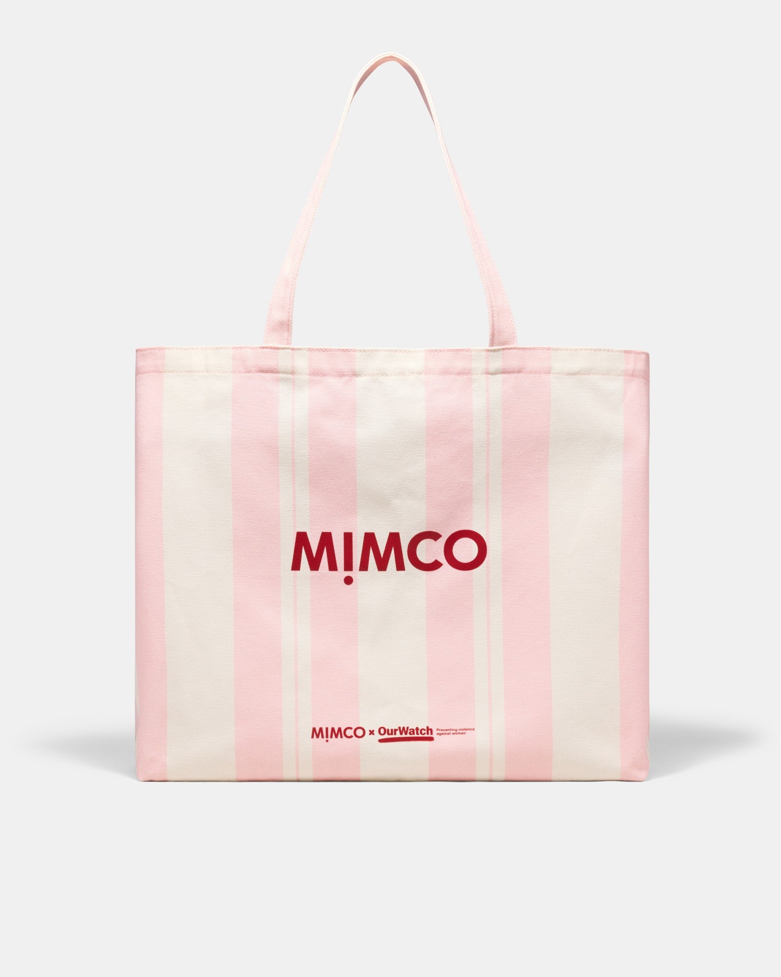 Mimco X Our Watch Tote Bag - Pink Stripe