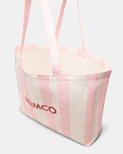 Mimco X Our Watch Tote Bag - Pink Stripe