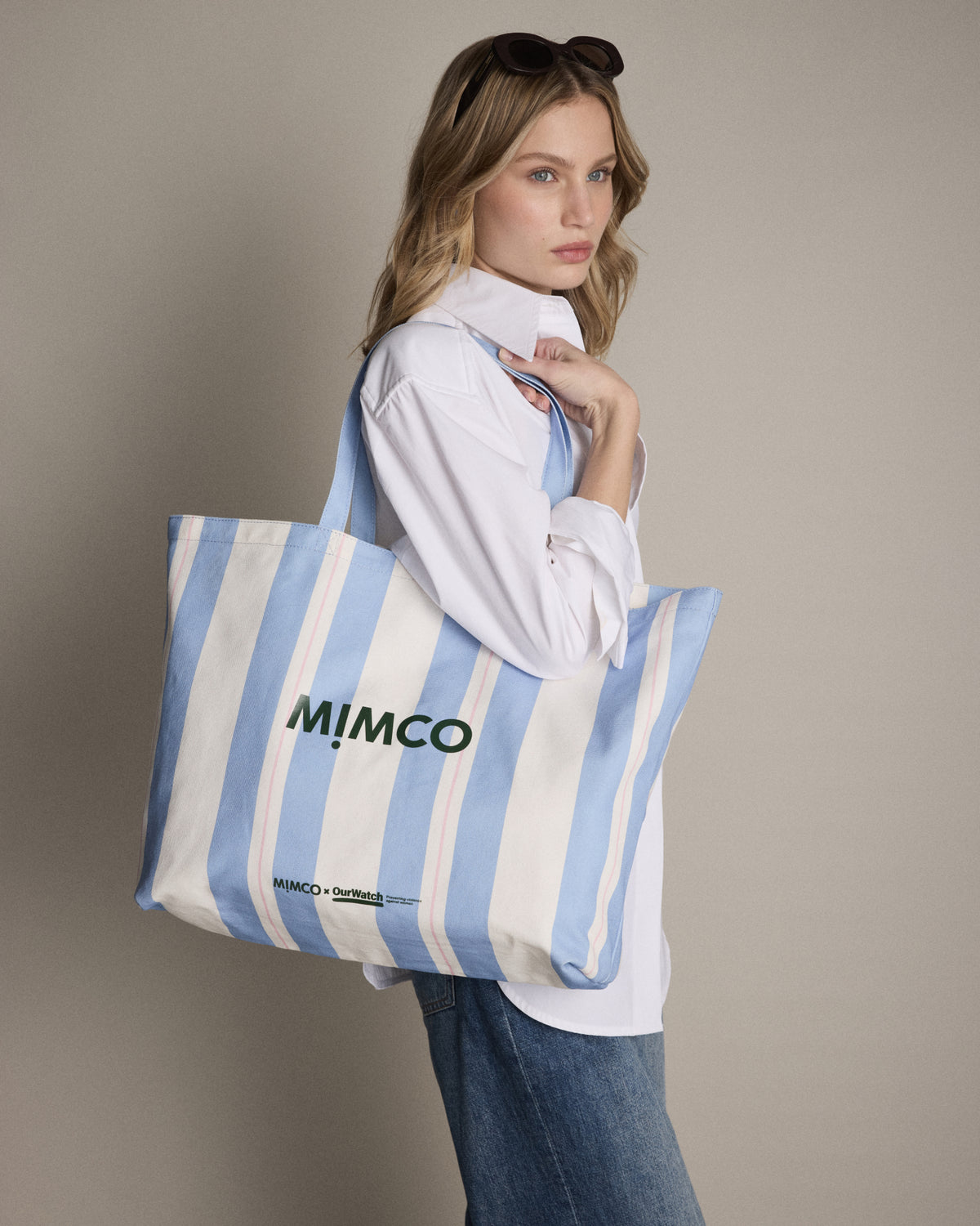 Mimco X Our Watch Tote Bag - Cornflower Blue