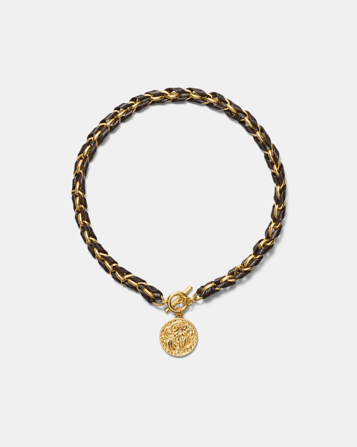 Florin Coin Necklace - Chocolate