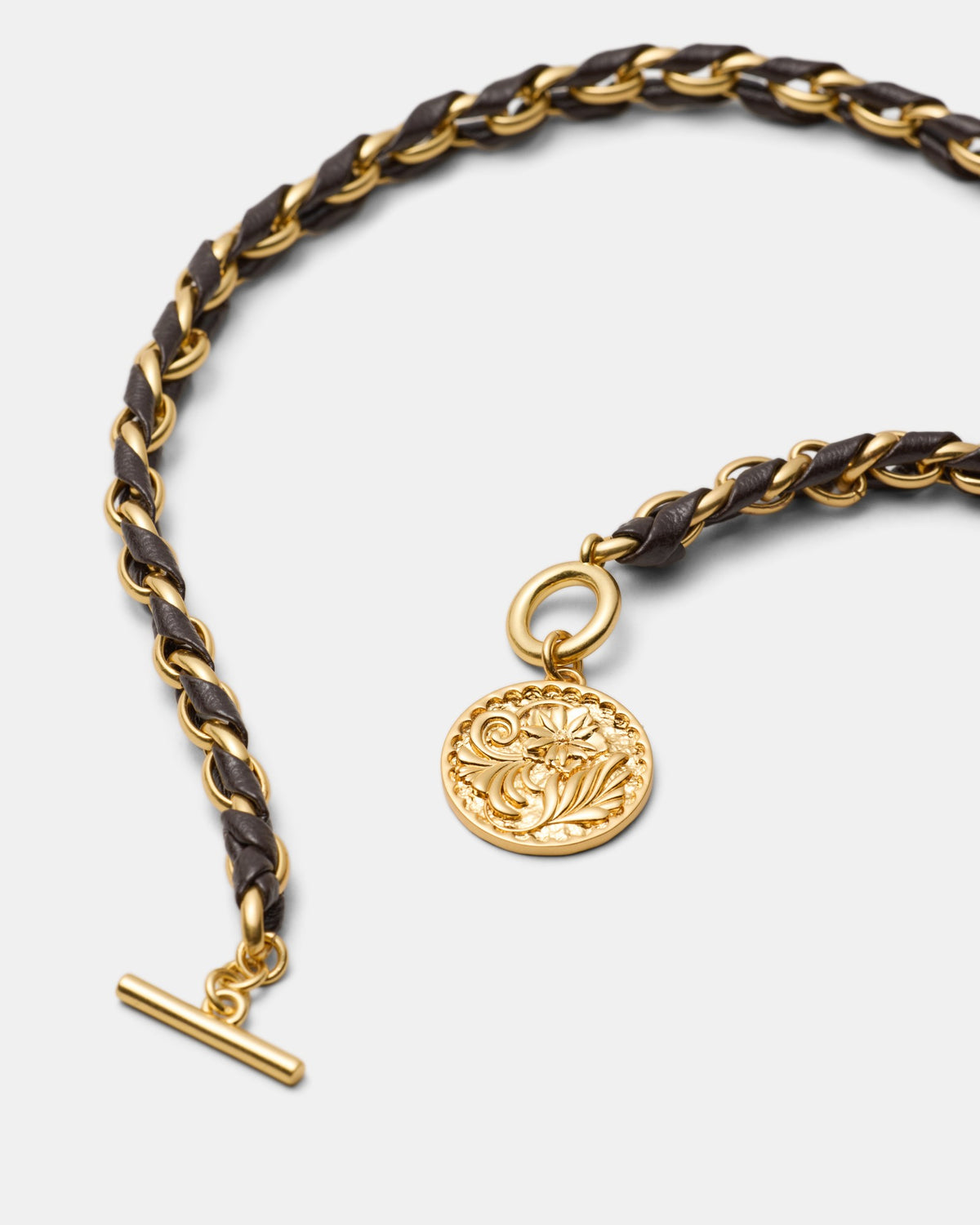 Florin Coin Necklace - Chocolate