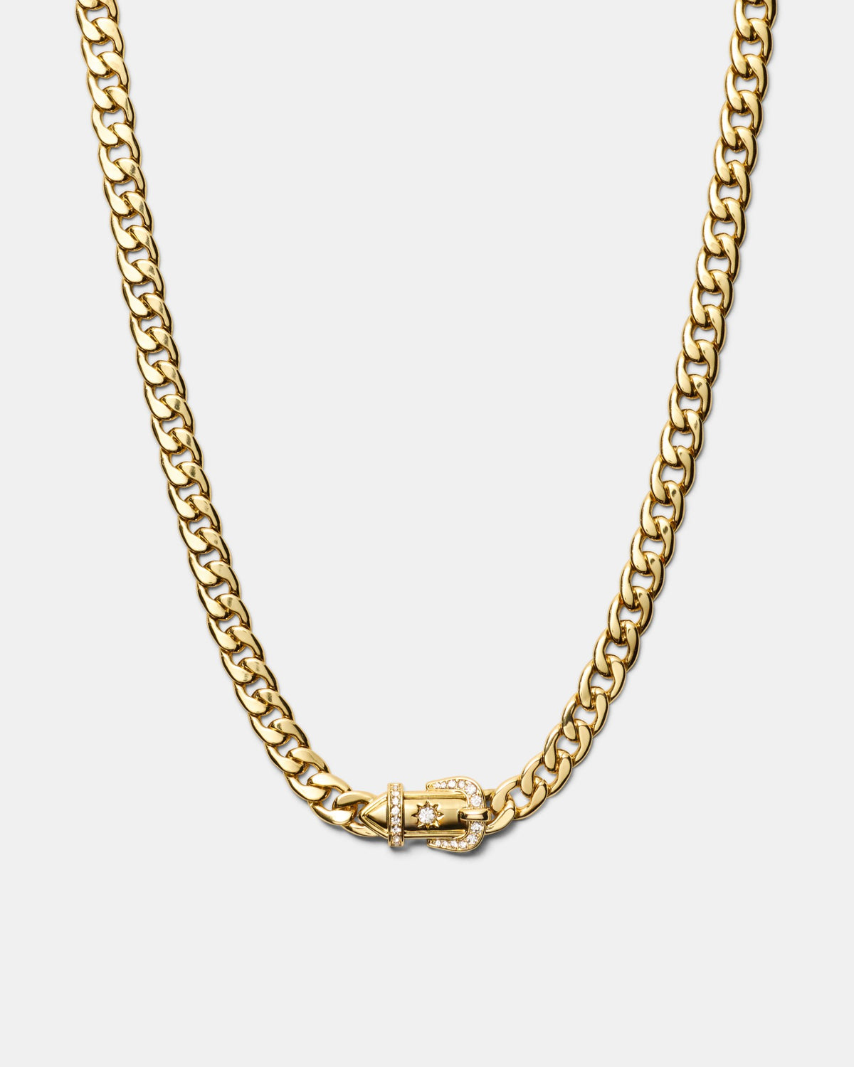 Buckle Up Necklace - Gold