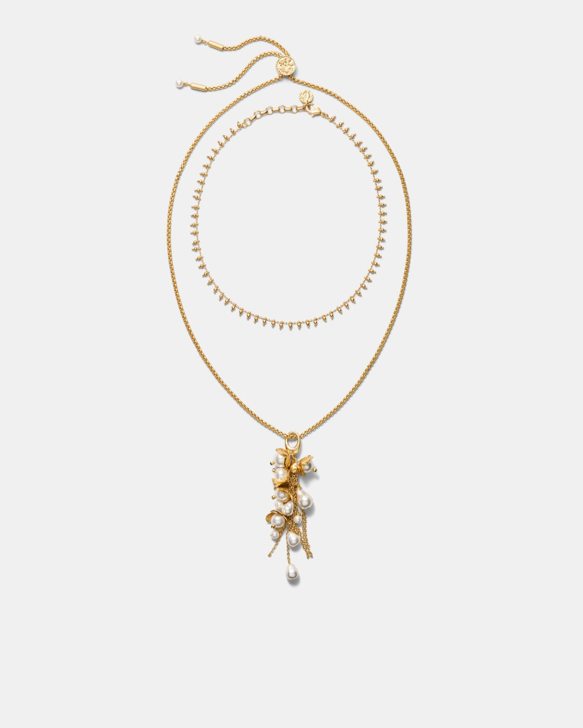 Florin Duo Necklace - Gold