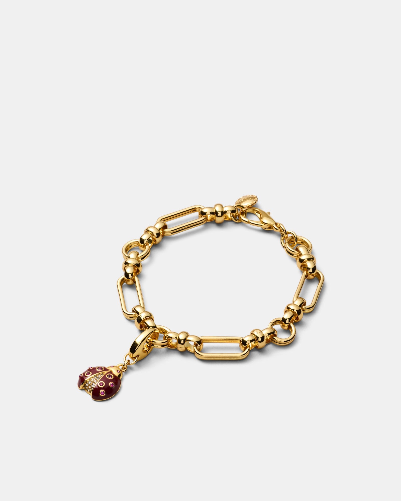 Lady Love Bug Charm - Bordeaux