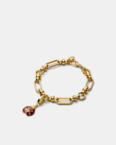 Lady Love Bug Charm - Bordeaux