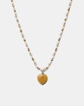 Heart And Seek Necklace - Rust