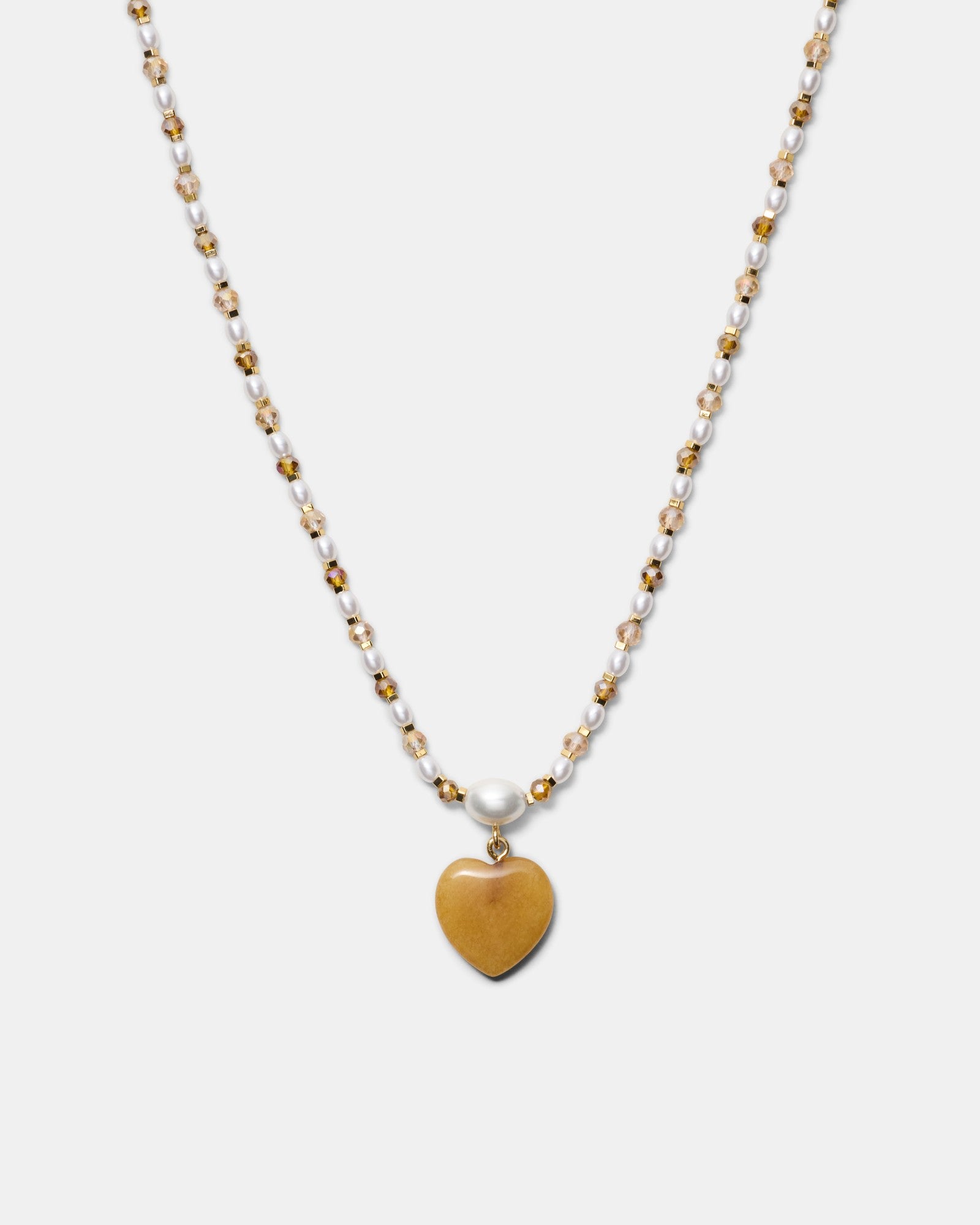 Heart And Seek Necklace - Rust