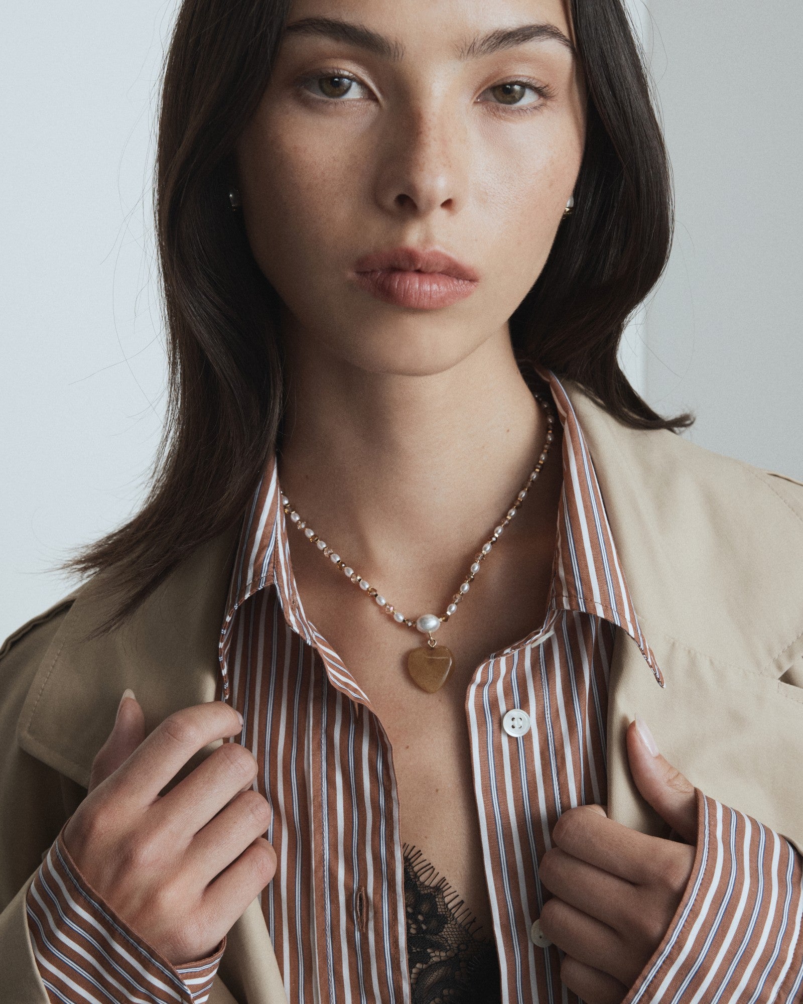 Heart And Seek Necklace - Rust