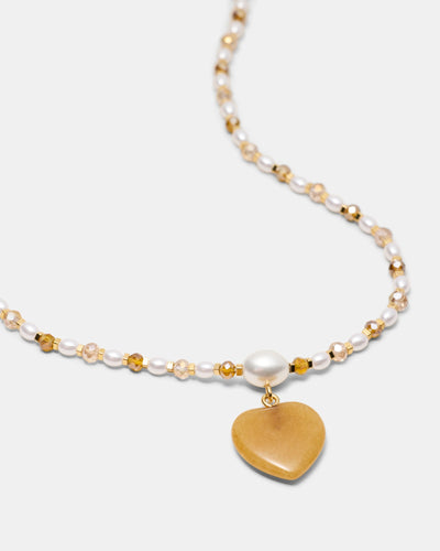 Heart And Seek Necklace - Rust