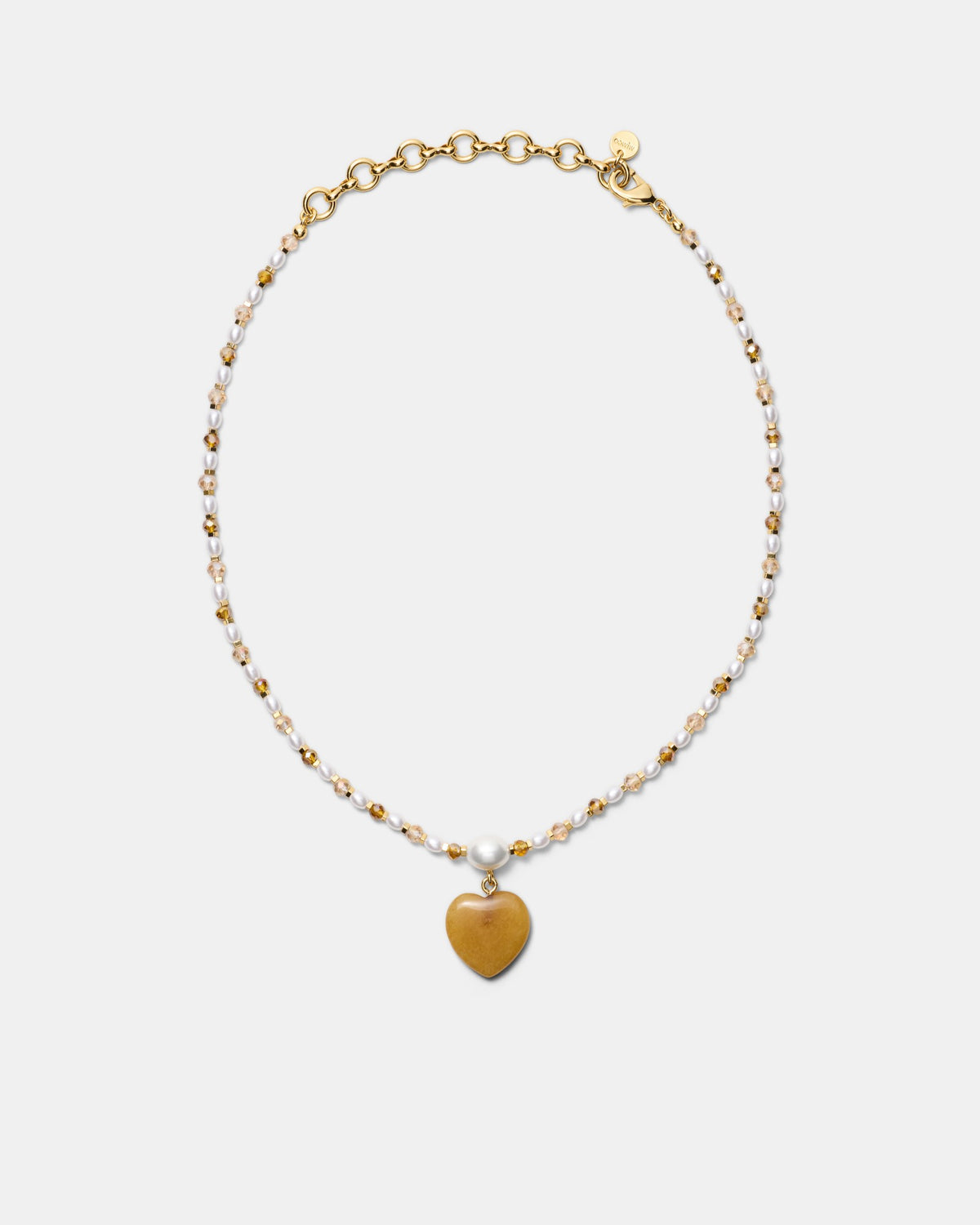Heart And Seek Necklace - Rust