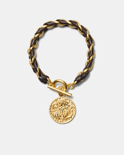 Florin Coin Bracelet - Chocolate