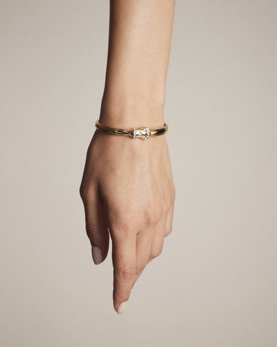 Buckle Up Bangle - Gold