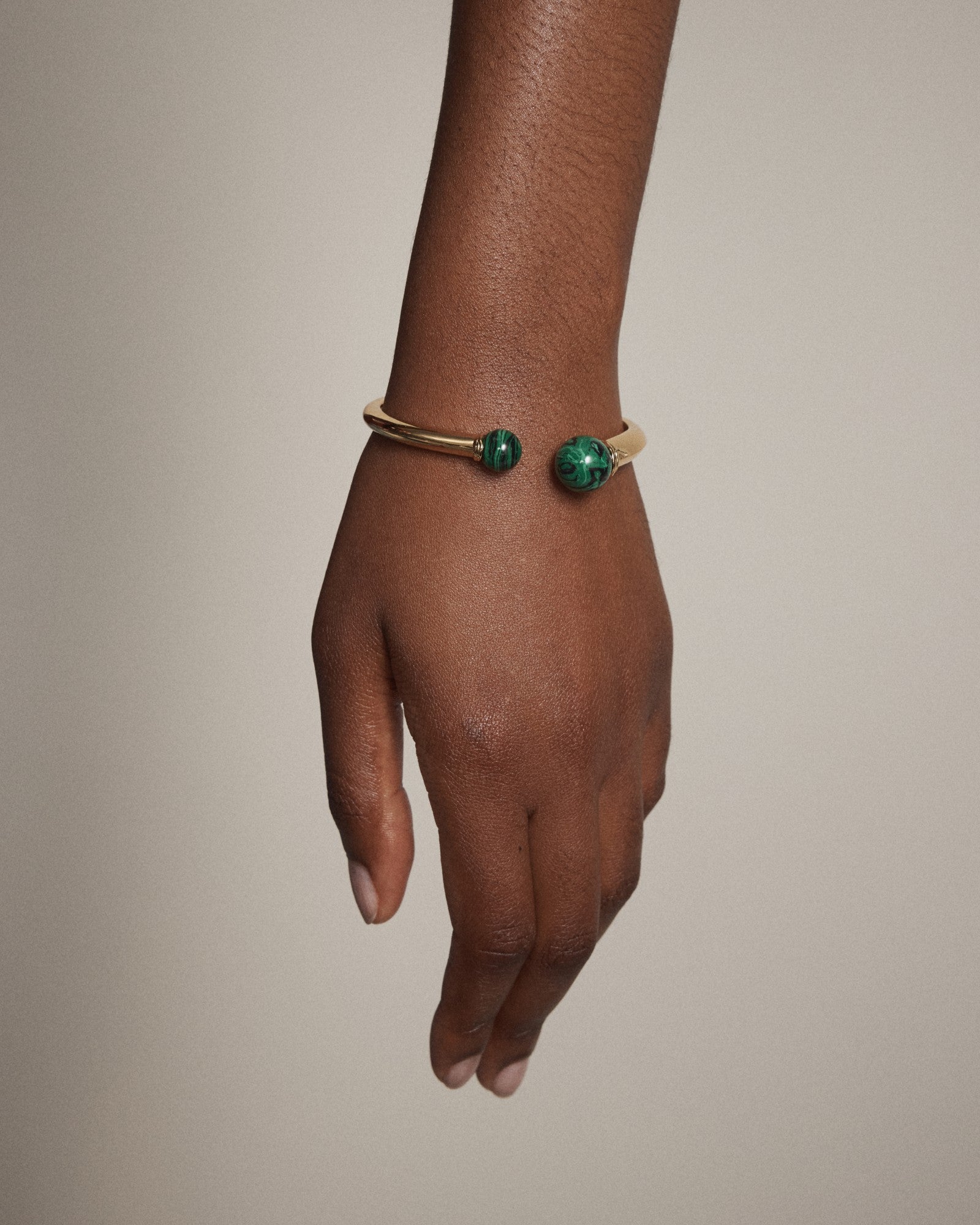 En Pointe Bangle - Malachite