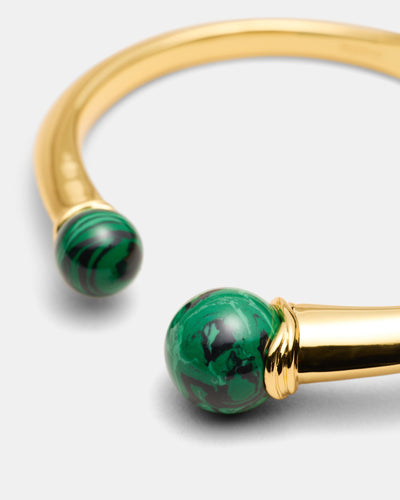 En Pointe Bangle - Malachite