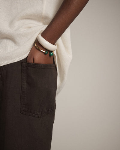 En Pointe Bangle - Malachite