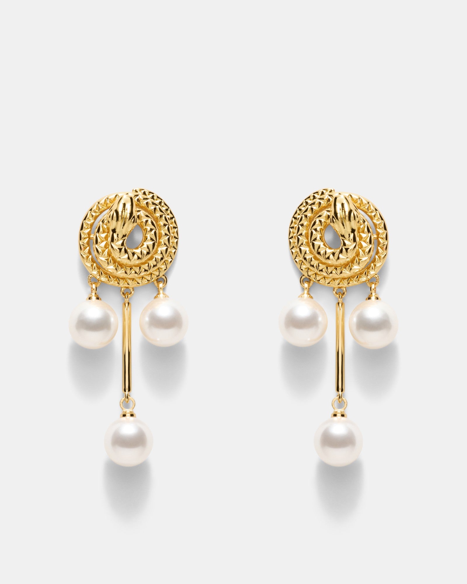 Serpentina Pearl Earrings - Pearl