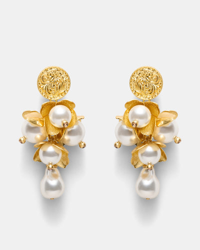 Florin Earrings - Gold