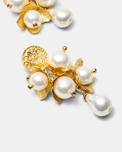 Florin Earrings - Gold