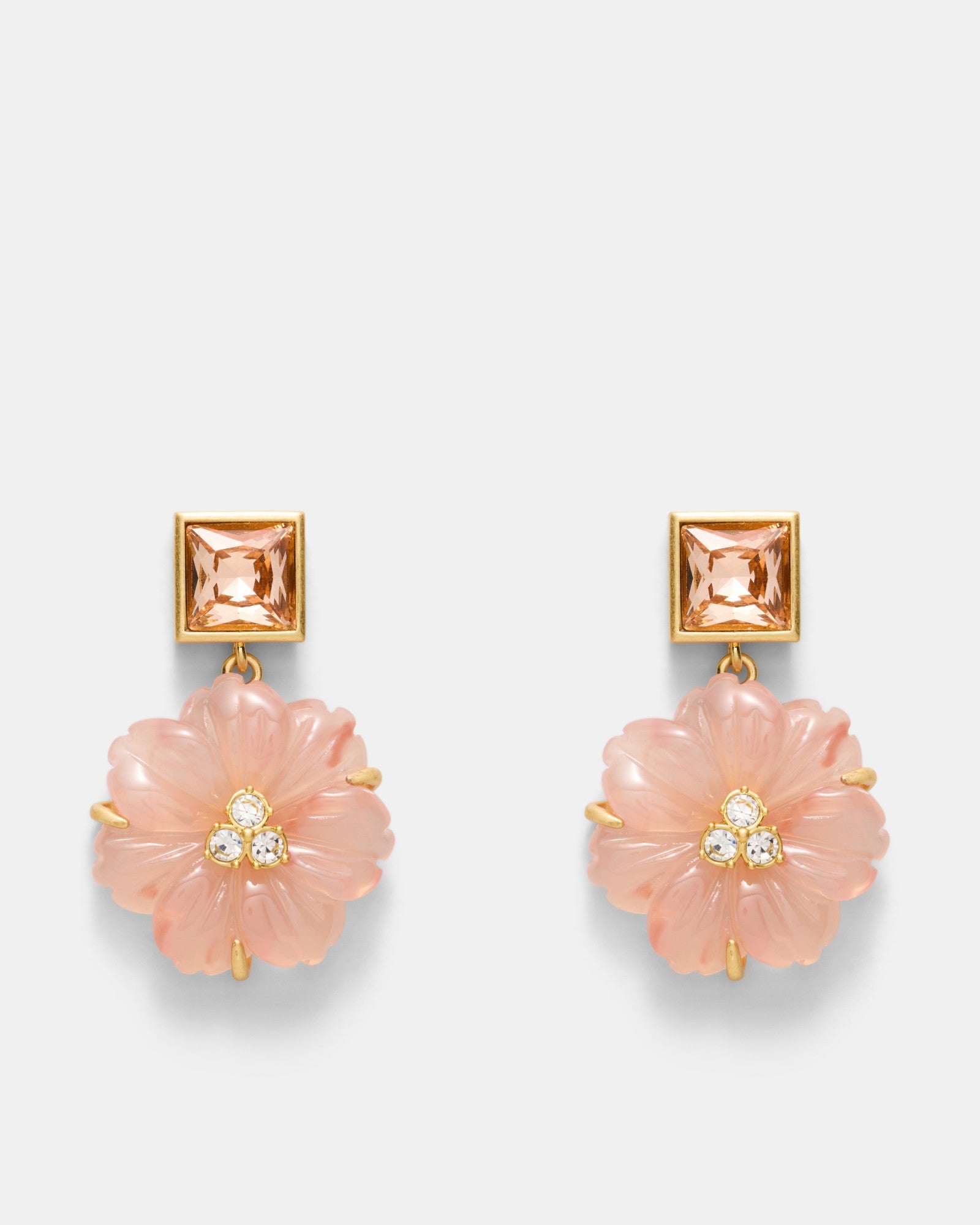 Flurea Drop Earrings - Petal