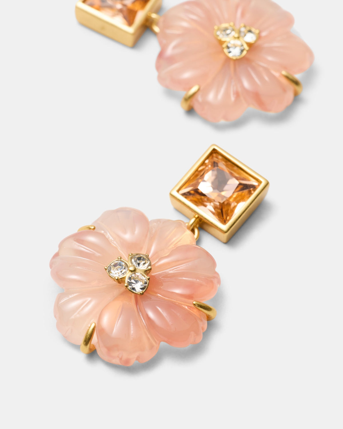 Flurea Drop Earrings - Petal