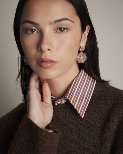 Flurea Drop Earrings - Petal
