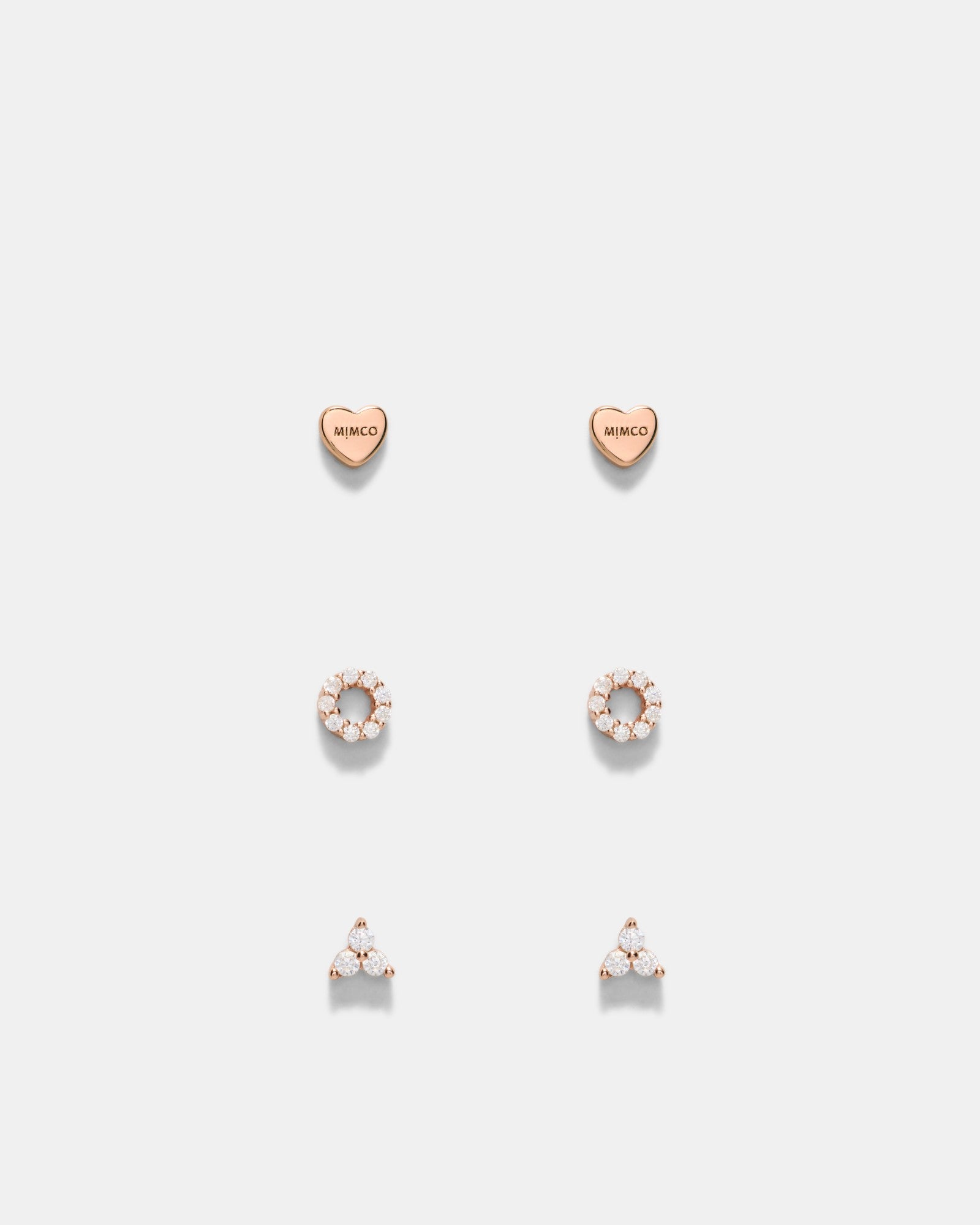 Nimbus Earrings Set - Rose Gold