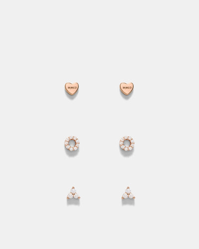 Nimbus Earrings Set - Rose Gold