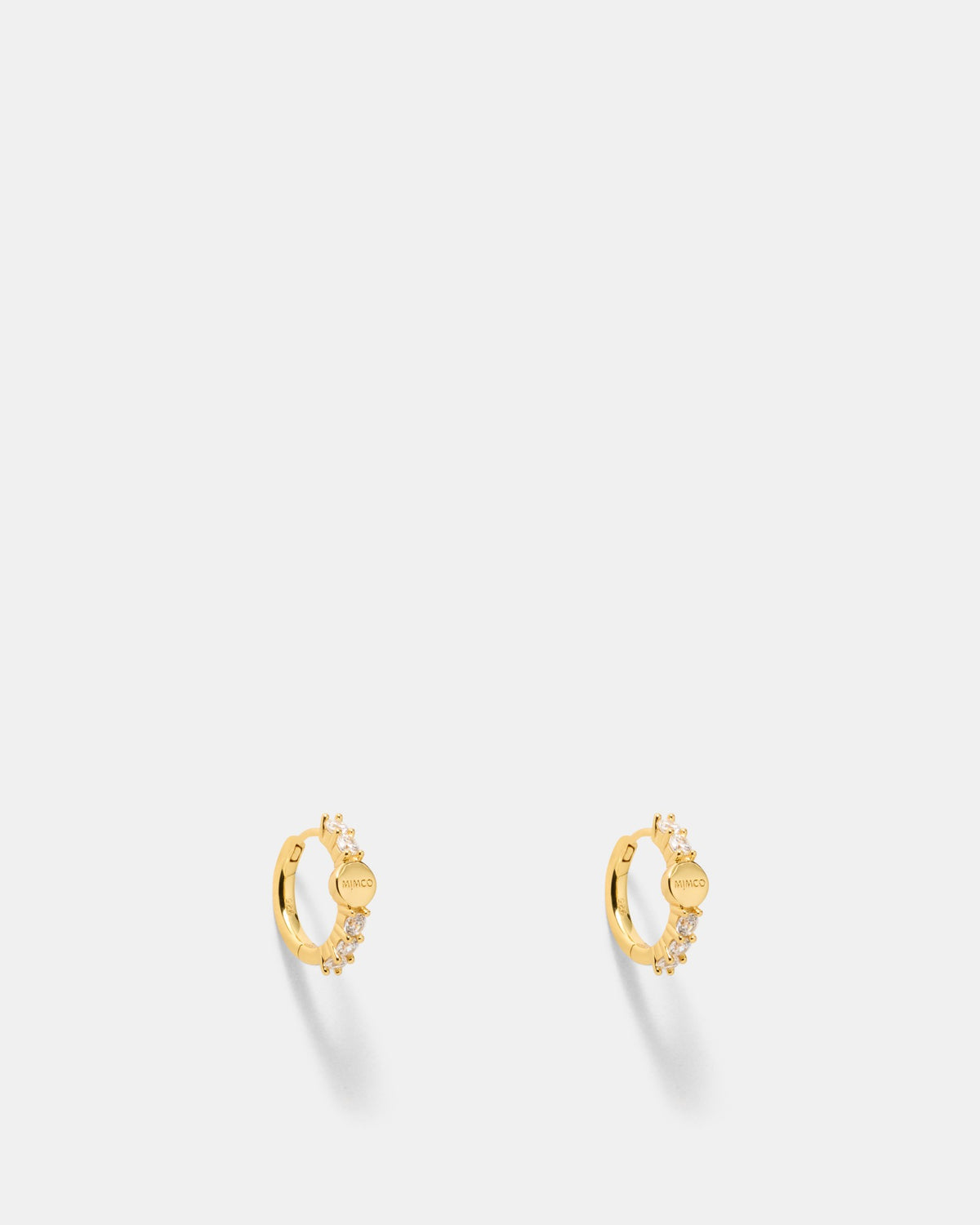 Nimbus Huggie Hoop Earrings - Gold