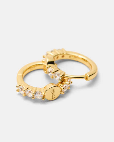 Nimbus Huggie Hoop Earrings - Gold