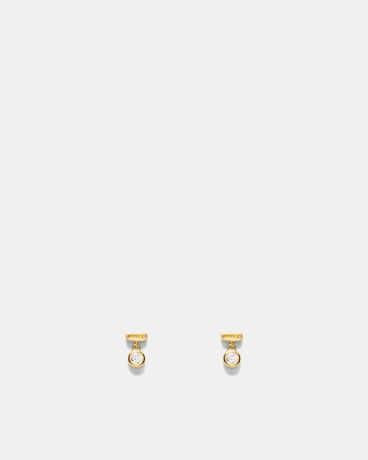 Glint Charm Stud Earrings - Gold