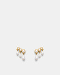 Crystalline Stud Earrings - Pearl