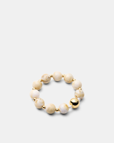 Lady M Hair Tie - Cream