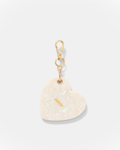 Lovely Hair Comb Keyring - Pearl