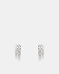 Westlyn Heart Duo Hoop Earrings - Silver