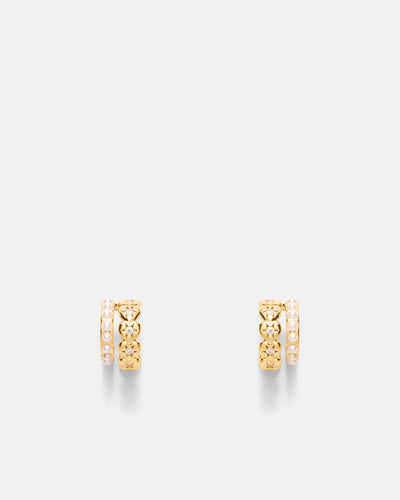 Westlyn Heart Duo Hoop Earrings - Gold