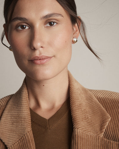 Westlyn Pearl Stud Earrings - Pearl