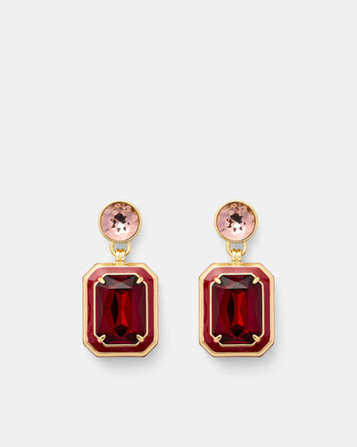 Legacy Drop Earrings - Bordeaux