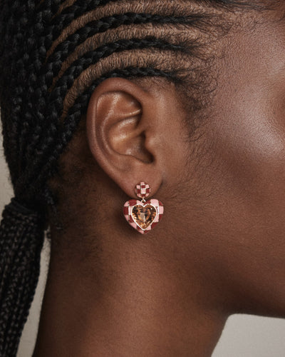 Dylan Dop Earrings - Rose