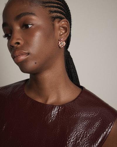 Dylan Dop Earrings - Rose